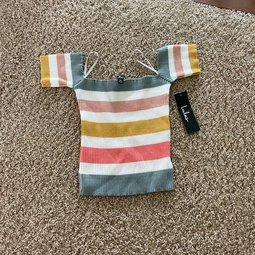 Lulus striped sweater tank top. Size medium.